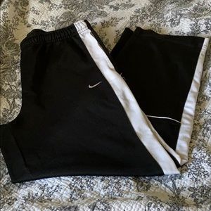 Nike pants black and white stripe